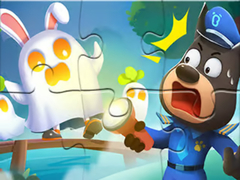 თამაშის Jigsaw Puzzle: Baby Panda Haunted Town
