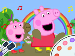 თამაშის Coloring Book: Peppa Pig Muddy Funny