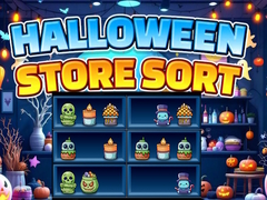 თამაშის Halloween Store Sort