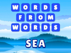 თამაშის Words from words: Sea