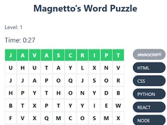 თამაშის Magnetto's Word Puzzle