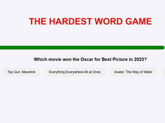 თამაშის The Hardest Word Game