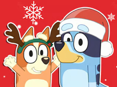 თამაშის Jigsaw Puzzle: Bluey Christmas Gift