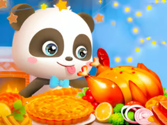 თამაშის Jigsaw Puzzle: Little Panda Thanksgiving Feast
