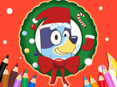 თამაშის Coloring Book: Bluey Santa Claus