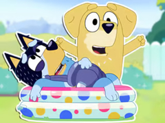 თამაშის Jigsaw Puzzle: Bluey Dad Baby
