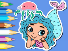 თამაშის Coloring Book: Jellyfish Mermaid