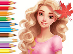 თამაშის Coloring Book: Barbie Autumn Tale