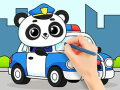 თამაშის Coloring Book: Police Panda