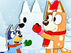 თამაშის Jigsaw Puzzle: Bluey Christmas Snowman