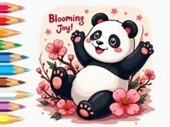 თამაშის Coloring Book: Little Panda Cherry Blossoms