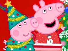 თამაშის Jigsaw Puzzle: Peppa Pig Christmas Preparation