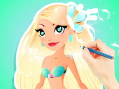 თამაშის Coloring Book: Aqua Mermaid