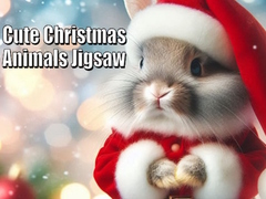 თამაშის Cute Christmas Animals Jigsaw