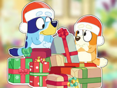 თამაშის Jigsaw Puzzle: Bluey Christmas Unboxing