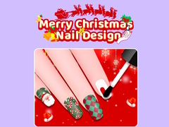 თამაშის Merry Christmas Nail Design