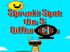 თამაშის Sprunki Spot the 5 Differences