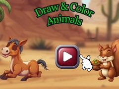 თამაშის Draw & Color Animals
