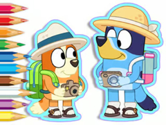 თამაშის Coloring Book: Bluey Camping