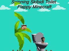 თამაშის Spinning Skibidi Toilet Flappy Minecraft