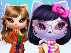 თამაშის Kitty Squad Winter Dress Up