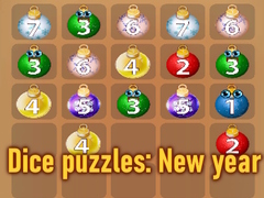 თამაშის Dice puzzles: New year