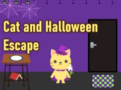 თამაშის Cat and Halloween Escape