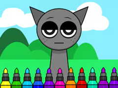 თამაშის Coloring Book: Sprunki Incredibox Gray