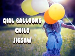 თამაშის Girl Balloons Child Jigsaw