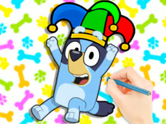 თამაშის Coloring Book: Clown Bluey