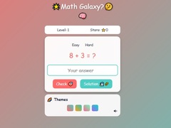 თამაშის Math Galaxy