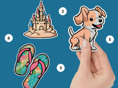 თამაშის Sticker Book Puzzle Color By Number