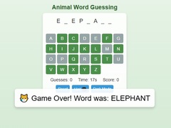თამაშის Animal Word Guessing Game