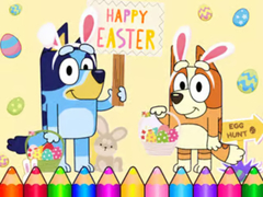 თამაშის Coloring Book: Bluey Happy Easter