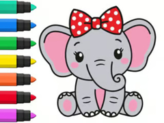 თამაშის Coloring Book: Elephant