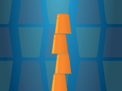 თამაშის Cups Tower Builder