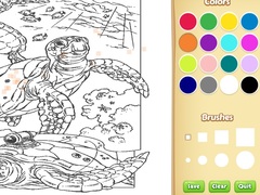 თამაშის Sea Animal Coloring Book