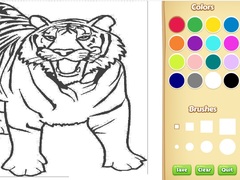 თამაშის Tiger Coloring Book