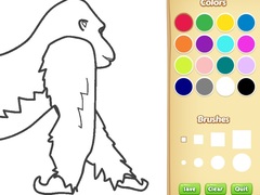 თამაშის Gorilla Coloring Book for Kids