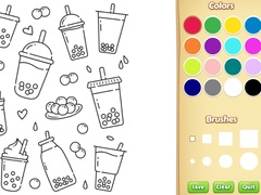 თამაშის Cute Boba Coloring Book for Kids