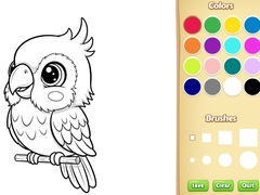 თამაშის Kawaii Animal Coloring Book
