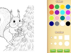 თამაშის Christmas Animal Coloring Book for Kids