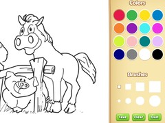 თამაშის Farm Animals Coloring Book for Kids