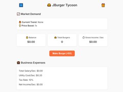 თამაშის Jburger Tycoon