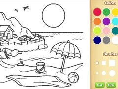 თამაშის Beach Coloring Book For Kids