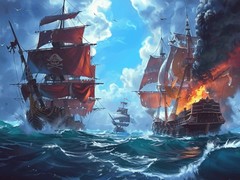 თამაშის Pirate Ships: Build and Fight