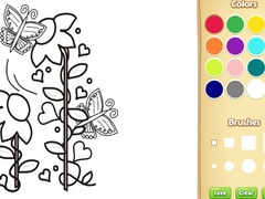 თამაშის Butterflies and Flowers Coloring Book for Kids