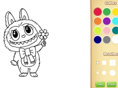 თამაშის Labubu Doll Coloring Book for Kids