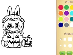 თამაშის Halloween Labubu Coloring & Drawing Game
