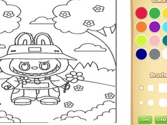 თამაშის Cute Labubu Coloring Book for Kids